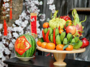 Sự thú vị trên mâm ngũ quả hai miền