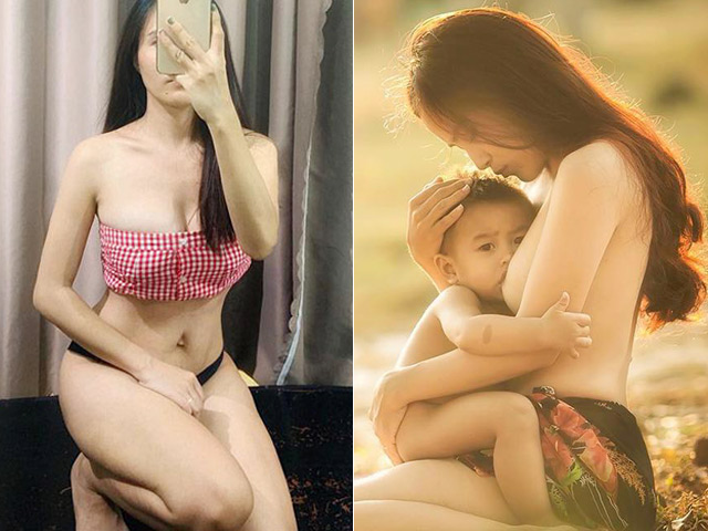 ”Bà mẹ ngực trần cho con bú” gợi cảm bất ngờ sau 4 năm nổi tiếng