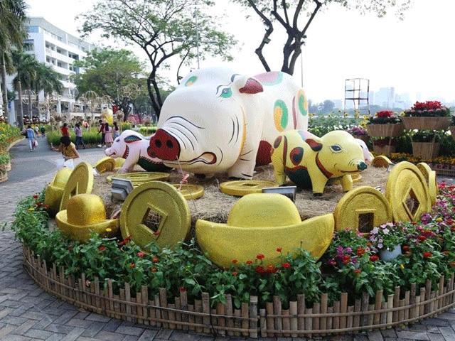 Tin tức trong ngày - Hình ảnh làng quê tại hội hoa xuân khiến nhiều người “mê mệt” ở Sài Gòn