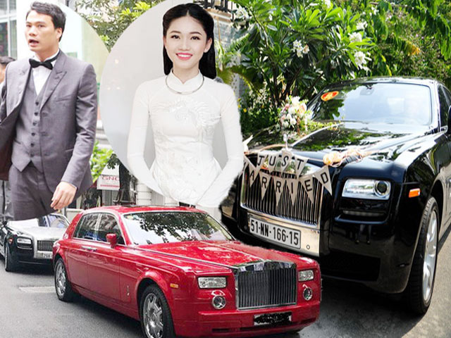 Đời sống Showbiz - Choáng với dàn siêu xe hàng chục tỷ đón cô dâu showbiz Việt về nhà đại gia