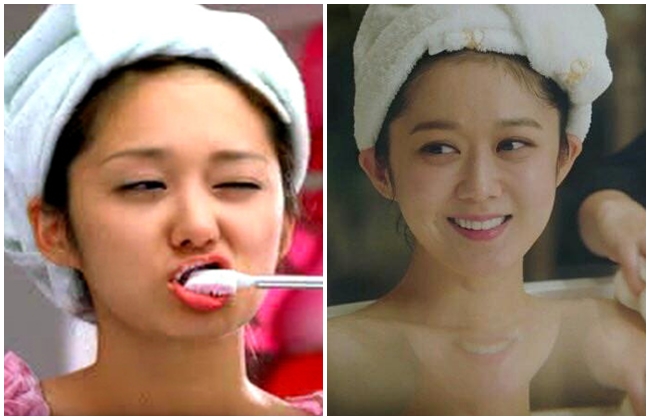 Mới đây, khoảnh khắc tắm trần của cô đào 8X trong bộ phim "Hoàng hậu cuối cùng" khiến khán giả gợi nhớ tới hình ảnh Jang Nara trong MV "Sweet dream" cách đây 16 năm. Khuôn mặt trẻ trung không có dấu vết của thời gian của ngôi sao 37 tuổi khiến nhiều người ngạc nhiên.