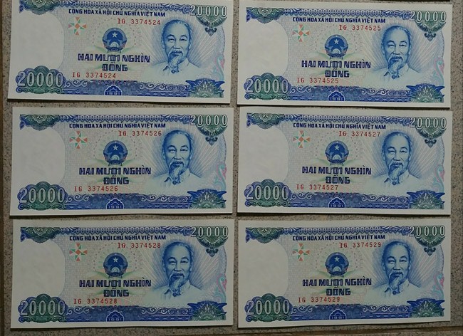 Đến năm 1990,  Việt Nam tiếp tục đổi tiền 1 lần nữa. Các tờ tiền giấy cotton xuất hiện lần đầu tiên với mệnh giá 10 nghìn, 20 nghìn. Và năm 1994 phát hành thêm tờ mệnh giá 50 nghìn đồng.