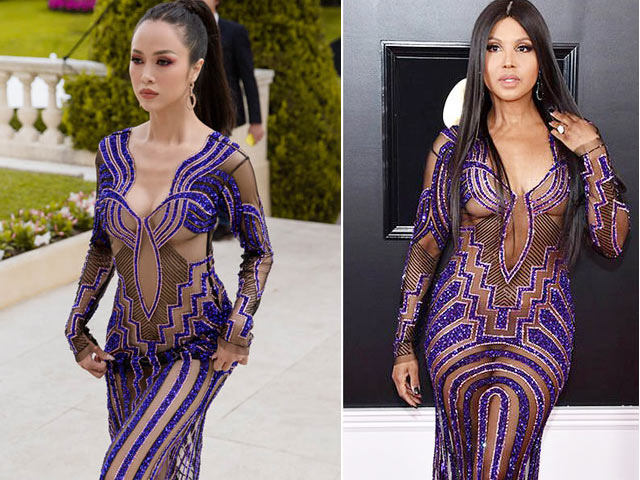 Thời trang - Danh ca "Un-break My Heart" mặc trùng váy với Vũ Ngọc Anh