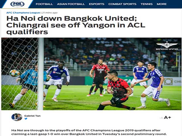 Bóng đá - Hà Nội FC hạ đẹp Á quân Thái Lan: Báo châu Á khen ngợi Quang Hải & đồng đội