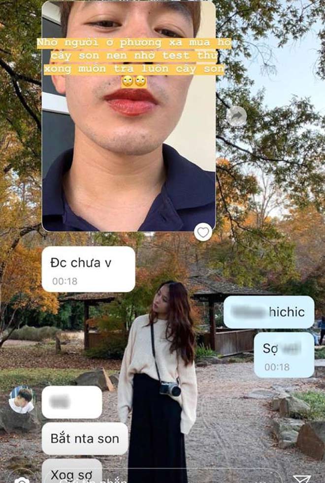 Minh Vương khoe dấu son môi trên má trước thềm Valentine - 2