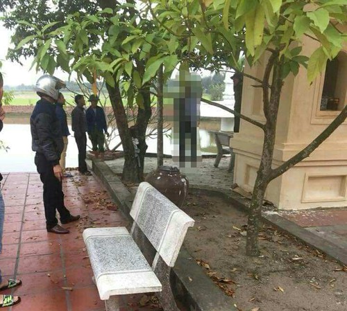 Người đàn ông tử vong trong tư thế treo cổ tại sân chùa - 1
