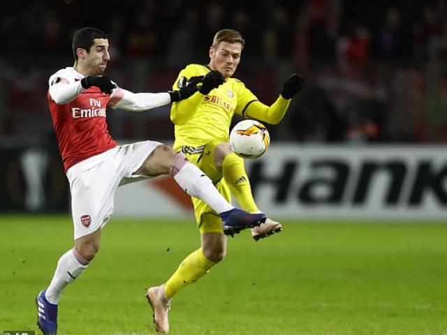 BATE Borisov - Arsenal: Đòn không chiến choáng váng