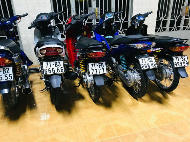 Thế giới xe - Mê mẩn dàn xe biển ngũ, tứ quý phát tài, lộc của dân chơi Bến Tre