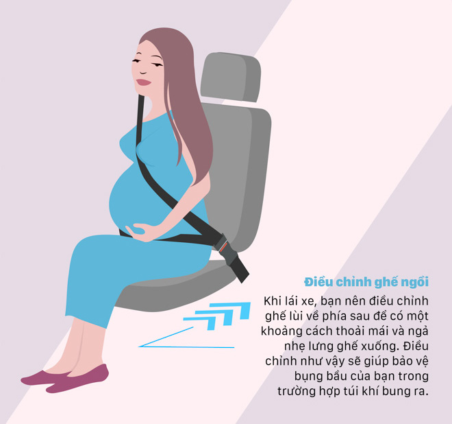Kinh nghiệm ngồi xe ôtô an toàn cho phụ nữ mang thai - 4