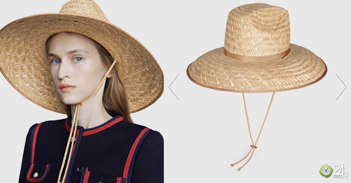 Mũ rơm nông dân đội ra đồng thành cảm hứng của Gucci