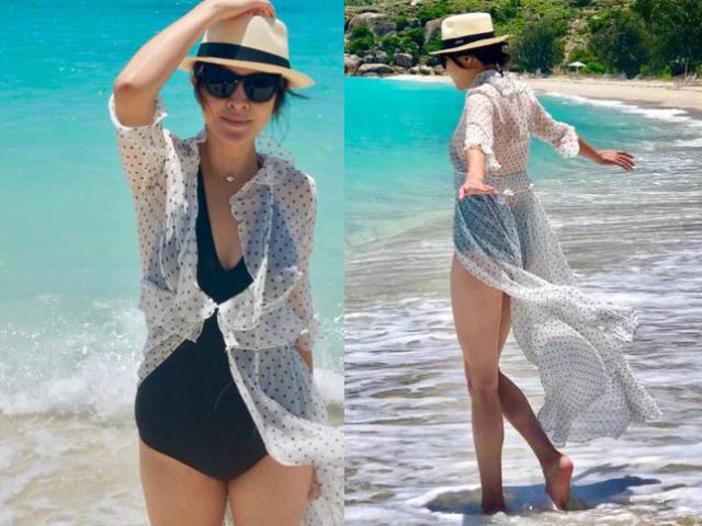 ”Người đẹp từng bị xã hội đen bắt cóc” khoe vẻ đẹp gợi cảm với bikini