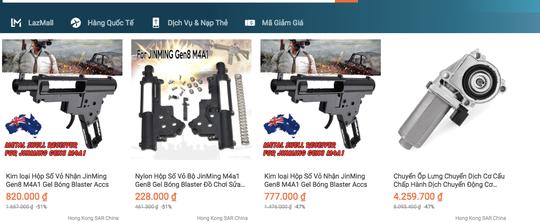 Lazada ngang nhiên rao bán thiết bị lắp ráp súng bắn bi gây sát thương - 2