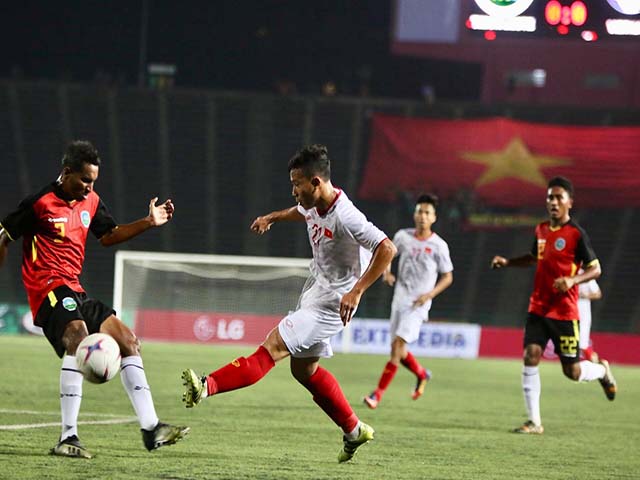 Bóng đá - Trực tiếp U22 Việt Nam - U22 Timor Leste: Pha lập công phút 90+5 (KT)