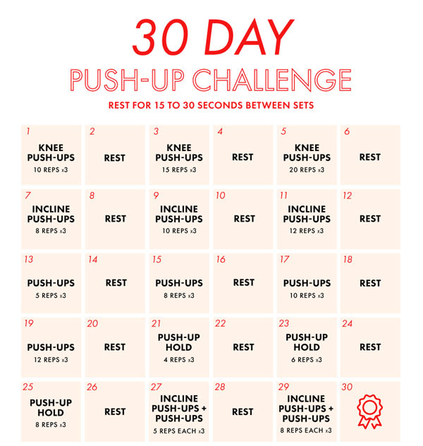 Lịch chống đẩy để có cánh tay thiên nga sau 30 ngày - 6