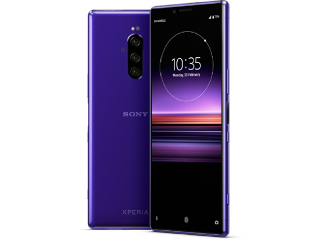 Sony Xperia 1 (XZ4) lộ diện với màn hình lớn, có màu Tím tuyệt đẹp