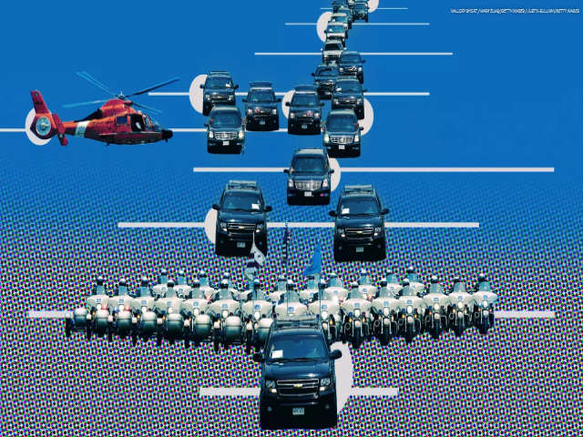 Thế giới xe - Bật mí sơ đồ bố trí dàn xe bảo vệ an ninh cho Tổng thống Mỹ