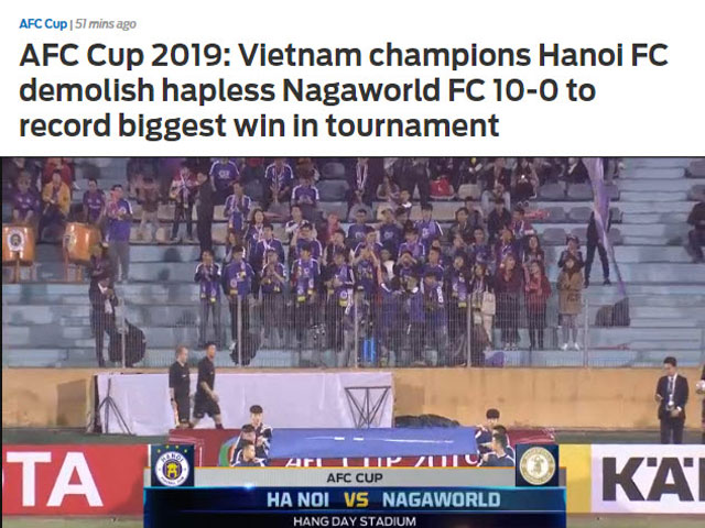 Hà Nội FC tạo chấn động 10-0 AFC Cup: HLV đội khách ca ngợi Văn Quyết