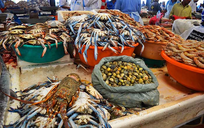 Dubai nổi tiếng xa xỉ, ngay cả chợ hải sản cũng hoành tráng như thủy cung - 7
