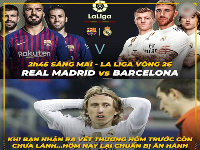 Tranh vui - Real Madrid đang "run rẩy" trước trận siêu kinh điển với Barca