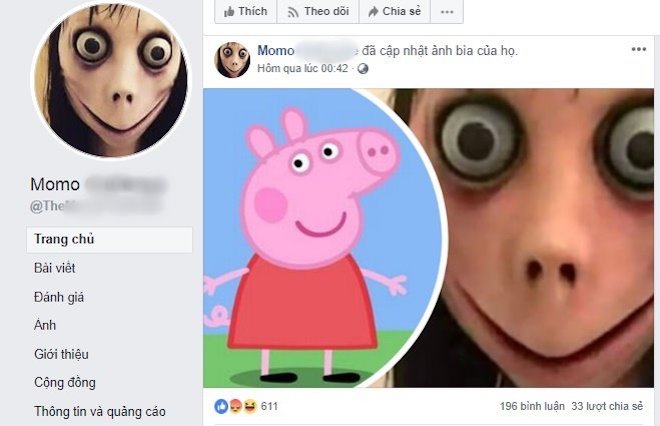 Mạng xã hội Facebook tràn ngập các nhóm cổ vũ cho nhân vật kinh dị Momo - 1