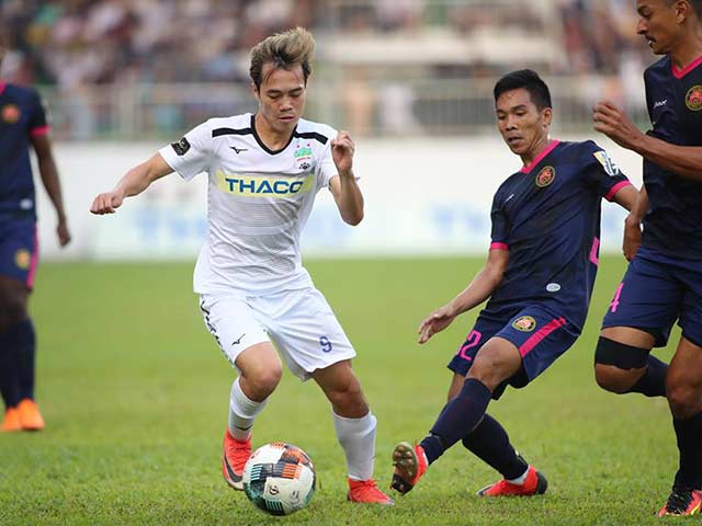Bóng đá - Trực tiếp HAGL - Sài Gòn: Minh Vương bị Văn Hoàng cản phá (KT)