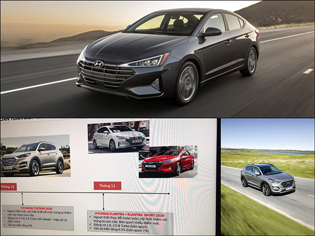 Lộ thông tin Hyundai Tucson và Elantra 2020 sắp ra mắt thị trường Việt Nam