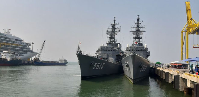 Cận cảnh khí tài tàu huấn luyện Nhật Bản tại cảng Đà Nẵng - 1