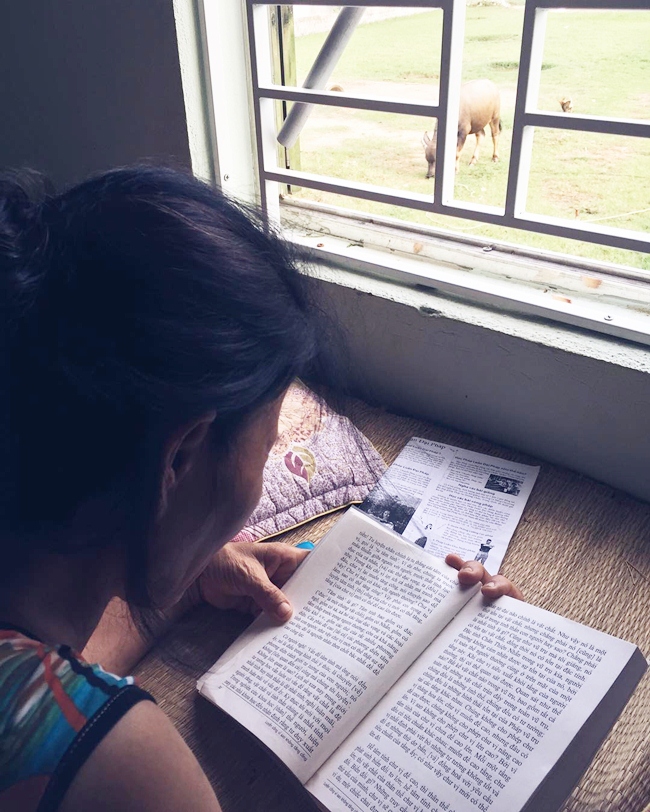 View nhìn từ góc phòng nhỏ đơn sơ của nàng Á hậu.
