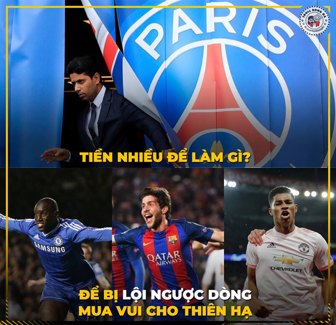 Mạng xã hội ngập tràn ảnh chế &#34;chế giễu&#34; PSG sau khi để thua MU - 1