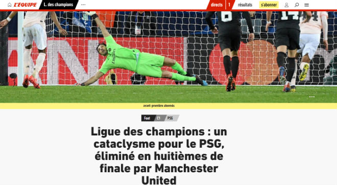 PSG - MU phút 94 địa chấn cúp C1: Báo Pháp xấu hổ vì đội nhà, lộ &#34;người hùng&#34; bất ngờ - 1