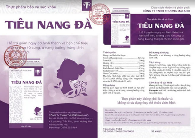 Tiêu Nang Đà - Hỗ trợ điều trị u xơ tử cung, u nang buồng trứng hiệu quả - 4