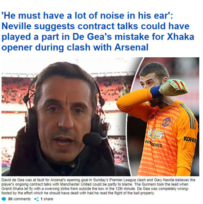 MU thua Arsenal: Báo Anh tiếc cho De Gea, chuyên gia chỉ ra nguyên nhân - 1