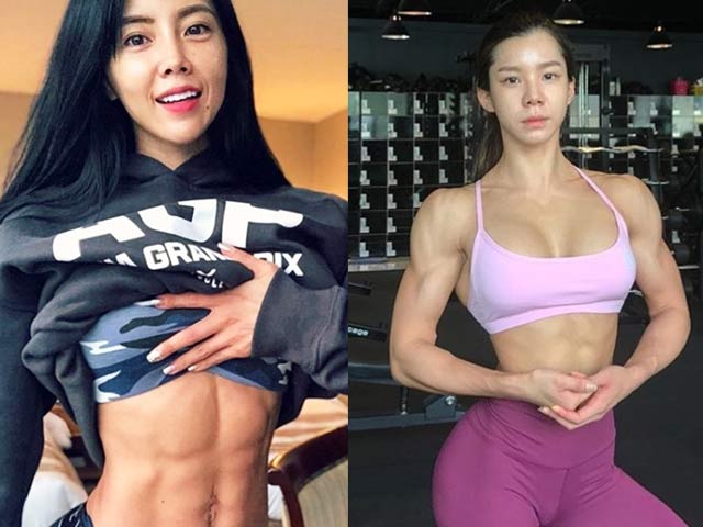 Khó ai xem thường nổi múi cơ lượn sóng của 3 hot girl phòng gym Hàn