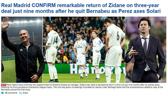 Real bổ nhiệm Zidane: Báo chí thế giới chào đón nhà vua trở lại - 4