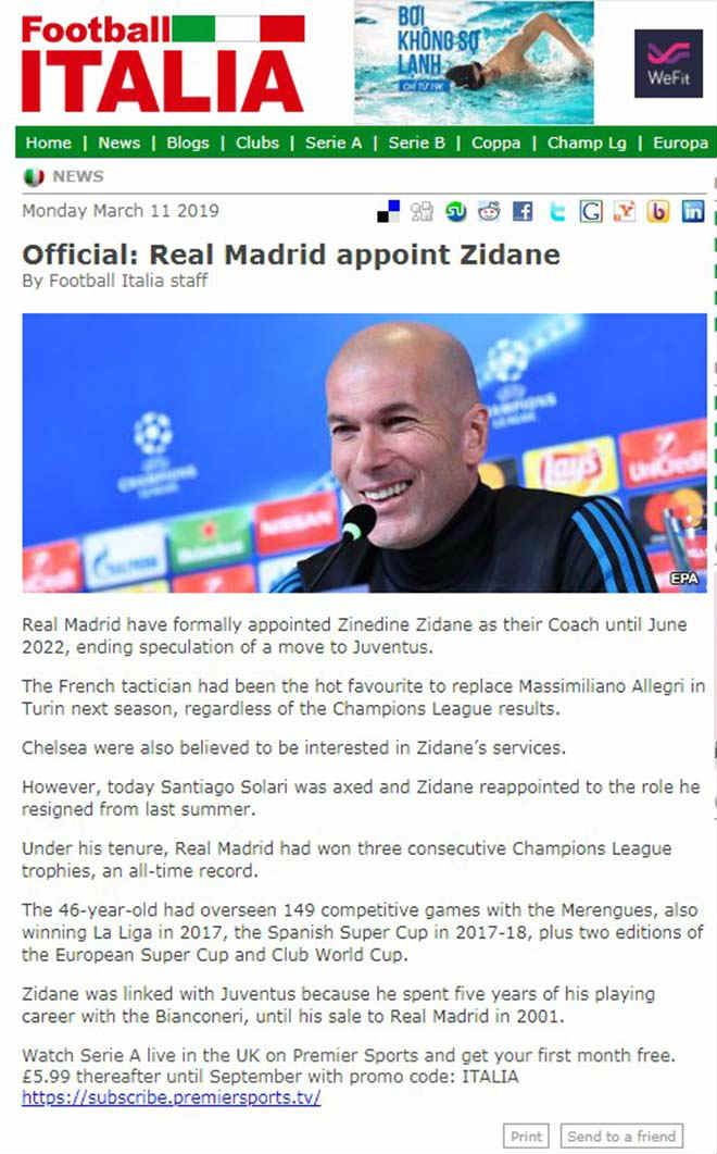 Real bổ nhiệm Zidane: Báo chí thế giới chào đón nhà vua trở lại - 6