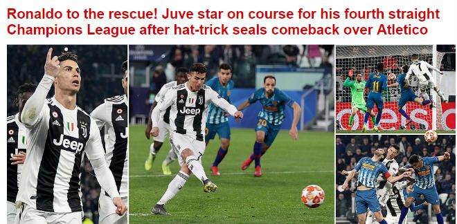 Juventus thắng kì tích: Báo chí bái phục siêu anh hùng Ronaldo - 4