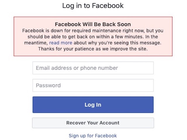 Facebook lên tiếng về sự cố Messenger đang xảy ra trên toàn cầu