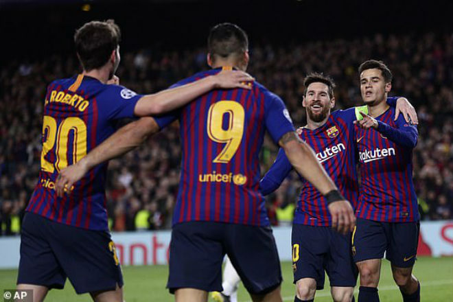 Chi tiết Barcelona - Lyon: Dembele &#34;nhận quà&#34; từ Messi (KT) - 10