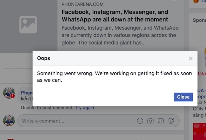 Facebook công bố nguyên nhân gây ra sự cố trên toàn cầu hôm 14/3 - 1