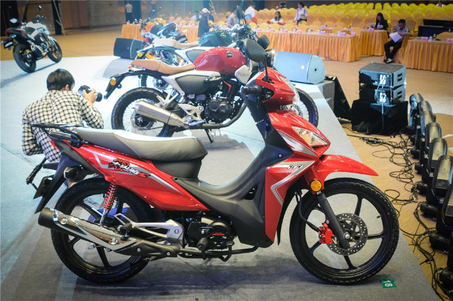 WH125-17C ra mắt đồng thời cùng với các sản phẩm mới khác của Honda tại thị trường Trung Quốc.