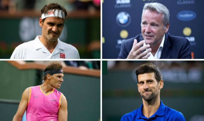 Đua ghế "ông trùm" tennis cực nóng: Sau Nadal, Federer "dằn mặt" Djokovic - 1
