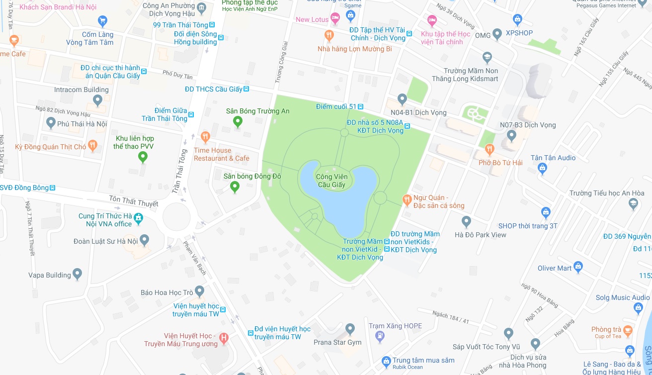 Flycam: Toàn cảnh Công viên Cầu Giấy bị đề xuất xén làm bãi đỗ xe - 11