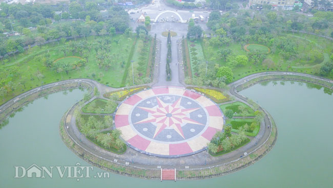 Flycam: Toàn cảnh Công viên Cầu Giấy bị đề xuất xén làm bãi đỗ xe - 3