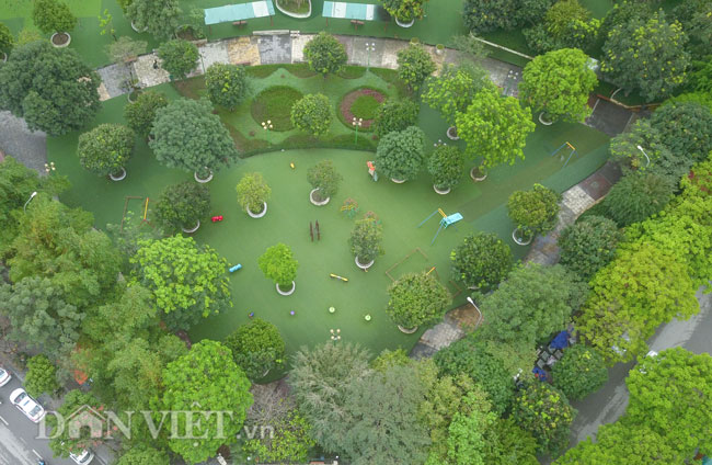Flycam: Toàn cảnh Công viên Cầu Giấy bị đề xuất xén làm bãi đỗ xe - 6