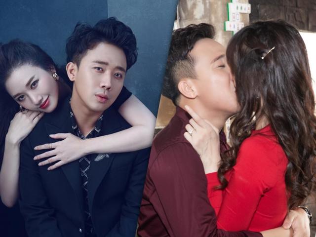 Đời sống Showbiz - Hari Won - Trấn Thành không ngại "khóa môi" ngọt ngào nơi đông người