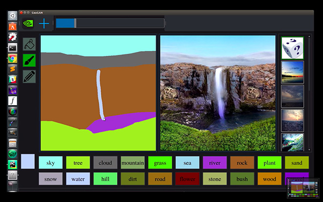 Kinh ngạc Nvidia AI giúp biến đường nguệch ngoạc thành tranh đẹp như mơ - 1