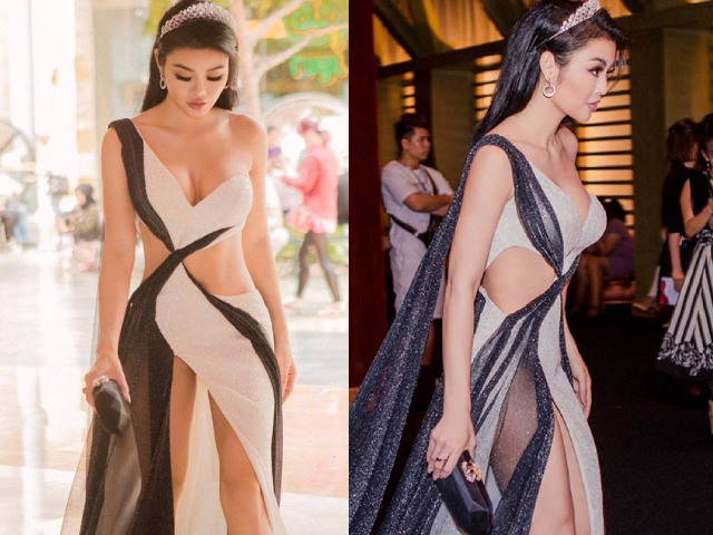 Thời trang - Váy xẻ thu hút chú ý của của "hoa hậu ăn chơi nhất Sài Gòn"