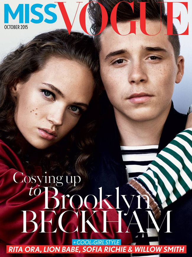 Brooklyn Beckham và người mẫu Đức Adrienne Juliger có thời gian bị đồn hẹn hò sau khi hợp tác chụp hình tạp chí.