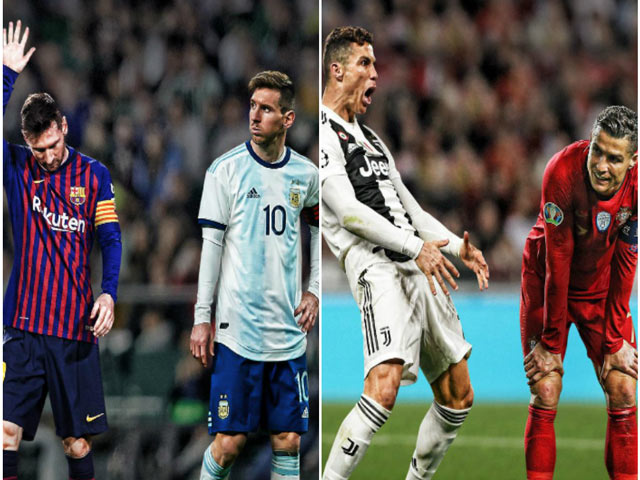 Ronaldo - Messi bay cao ở CLB nhưng ”thảm họa” tại ĐTQG: Vì đâu nên nỗi?