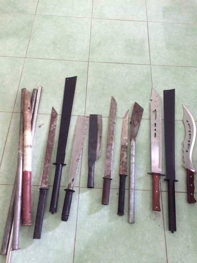 40 giang hồ cầm mã tấu tấn công cảnh sát hình sự - 2